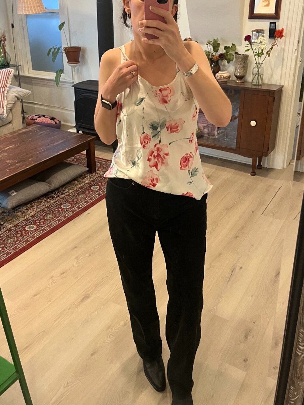 Floral Spaghetti Strap Top
